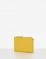 Bolso clutch Lisa Nano piel saffiano amarillo