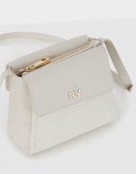 Bolso bandolera mini Celia piel blanca