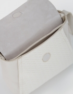 Bolso bandolera mini Celia piel blanca