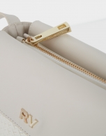 Bolso bandolera mini Celia piel blanca