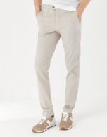 Dyed stone gray pants