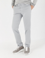 Light gray regular chino pants