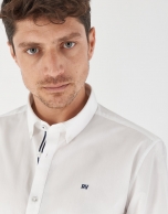 Camisa sport algodón Oxford blanco