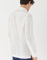 White linen shirt