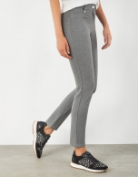 Gray knit pants