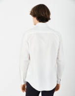 White Oxford cotton sport shirt