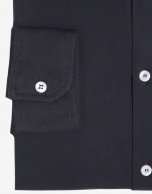 Navy blue piqué sport shirt