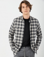 Gray checked sport shirt