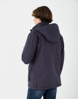 Parka cuatro bolsillos marino