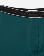 Navy blue and green boxers pack