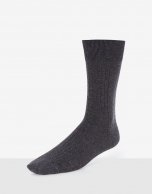 Pack of gray and blue ribbed socks