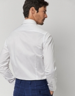 White twill dress shirt