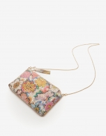 Bolso clutch Lisa Nano piel estampado floral multicolor