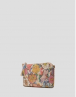 Bolso clutch Lisa Nano piel estampado floral multicolor