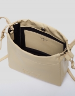 Beige Midi Grace shoulder bag