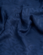 Fular jacquard RV azul marino