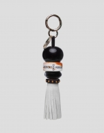 Tassel and beige fringe charm