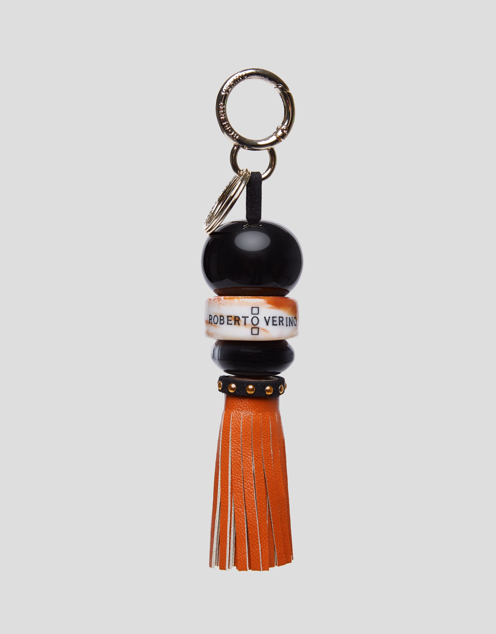 Tassel and orange fringe charm