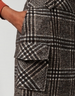 Gray and brown Wales check skirt