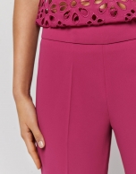 Fucsia crepe pants