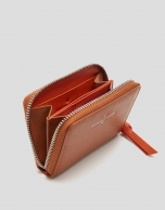 Billetera mediana Coin Purse piel marrón