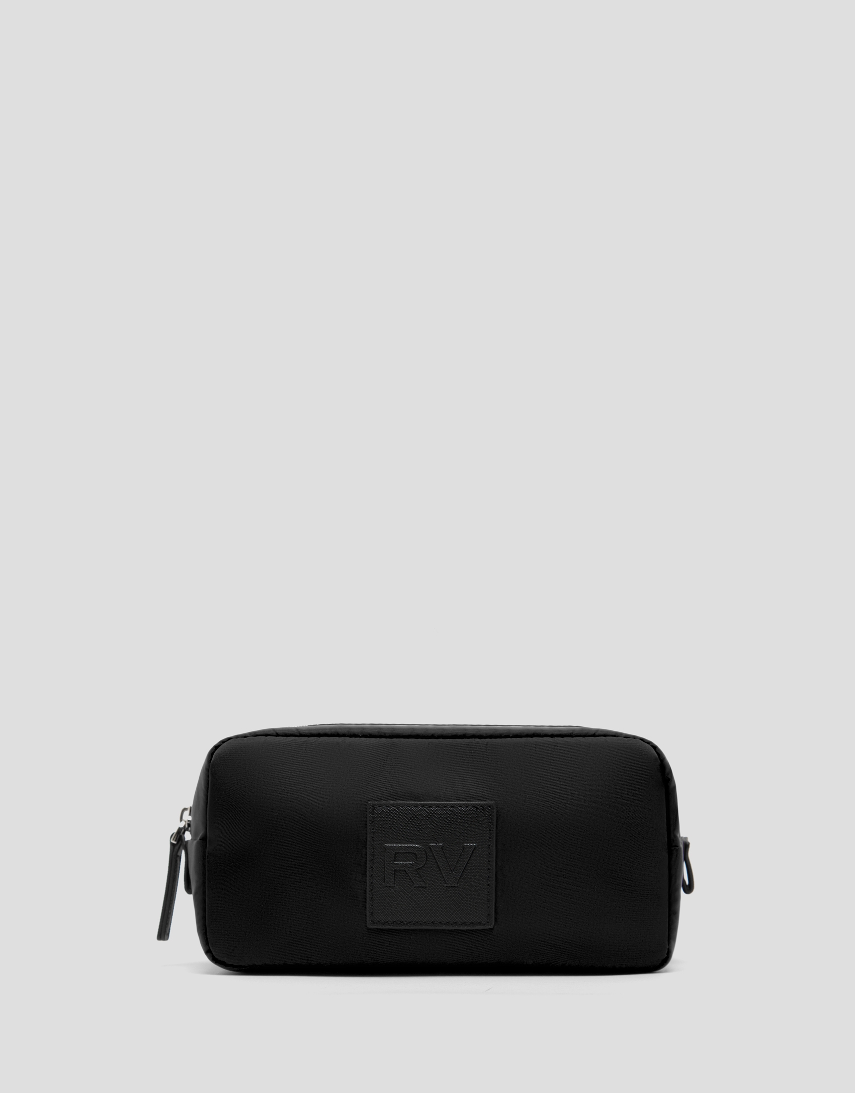 Large black Dalhia nylon vanity case