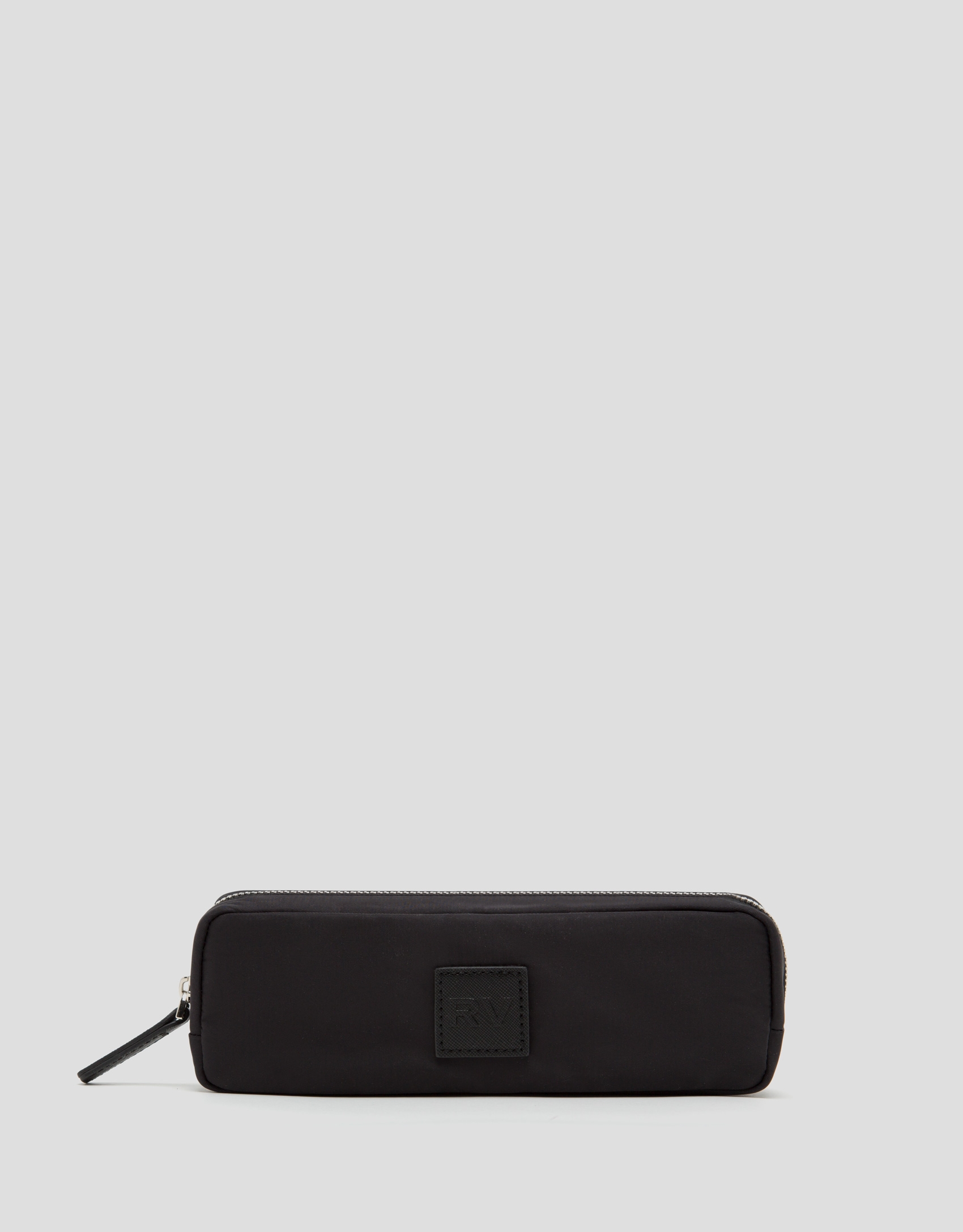 Small black Dalhia nylon vanity case