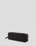 Small black Dalhia nylon vanity case