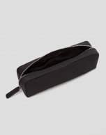 Small black Dalhia nylon vanity case