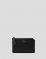 Bolso Clutch Lisa Nano piel saffiano negro