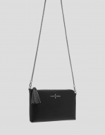 Bolso Clutch Lisa Nano piel saffiano negro