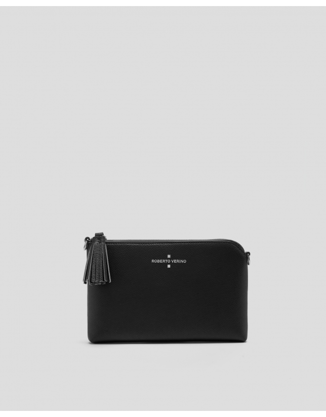 Black saffiano leather Lisa Nano clutch bag