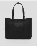 Black nylon Dalhia shopping bag