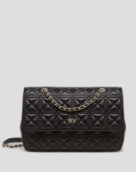 Black quilted leather Linda Maxi shoulder bag