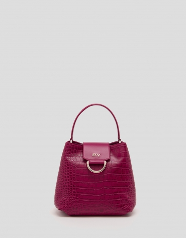 Cherry leather Miranda hobo bag