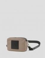 Beige nylon Dalhia Cross Mini shoulder bag