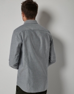 Gray Oxford sport shirt