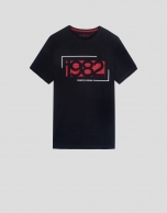 Black top with red and white RV 1982 logo