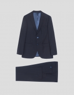 Traje half canvas slim fit raya diplomática marino