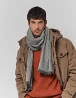 Parka acolchada beige oscuro aspecto algodonero