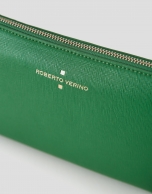 Bolso clutch Lisa piel saffiano verde