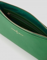 Bolso clutch Lisa piel saffiano verde