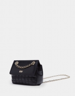 Black Nano Ghauri quilted leather shoulder bag