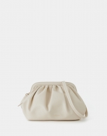 Bolso de mano Úrsula piel beige