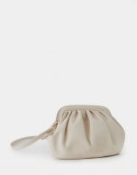 Bolso de mano Úrsula piel beige