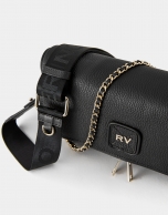 Black leather Martina Duplo shoulder bag