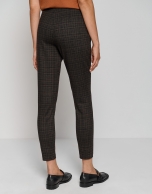 Camel tartan plaid leggings