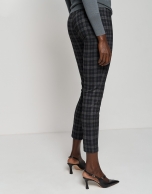 Gray tartan plaid leggings