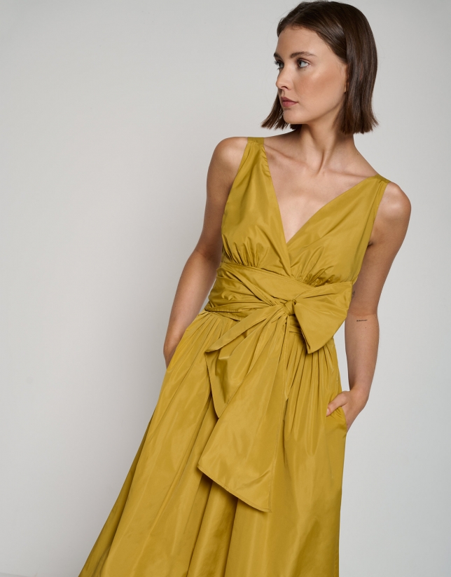 Vestido tafeta online zara