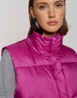 Fuchsia quilted vest